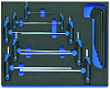 Set inbus ključev v 2/4 CT modulu za orodje, 17 kosov